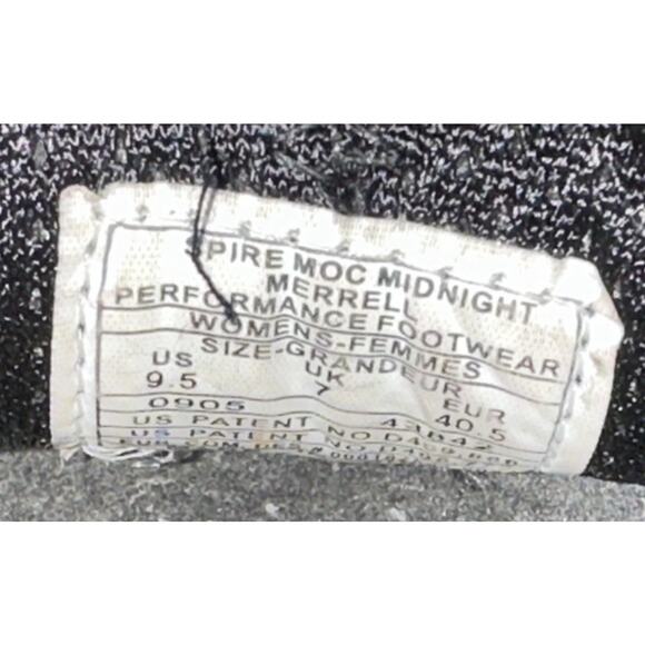 Merrell Spire Stretch MOCS QFoam Comfort Black Leather Loafers Slip On SZ 9.5 - Picture 9 of 9